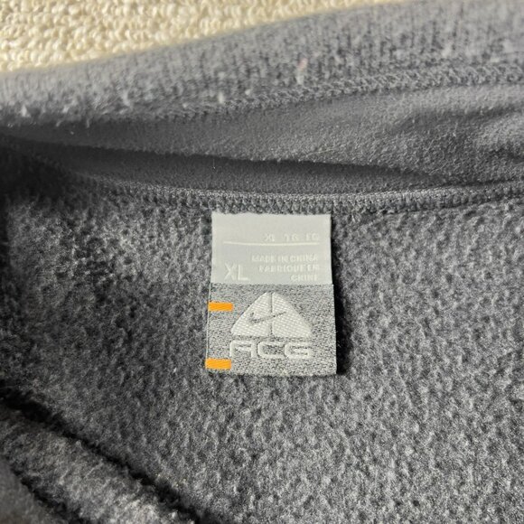 Vintage Nike ACG Full Zip Fleece Over Sized Jacket Gray Women’s Size XL - Picture 3 of 7